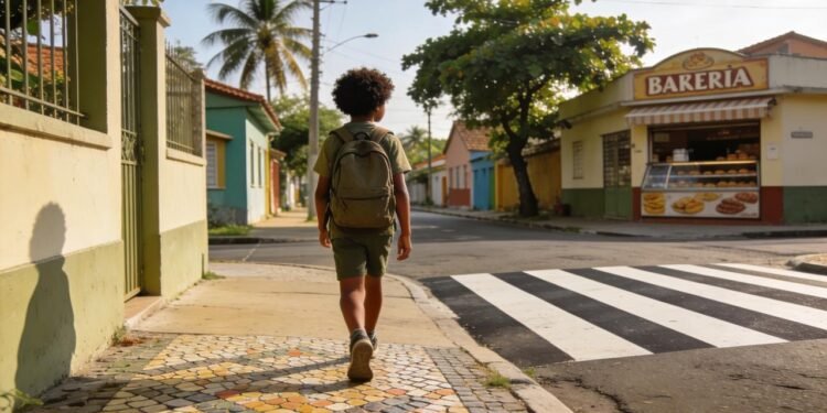 Estudos mostram que crianças que caminhavam sozinhas para a escola ou para a rua com frequência estavam construindo o que hoje é conhecido como autoconfiança espacial e independência