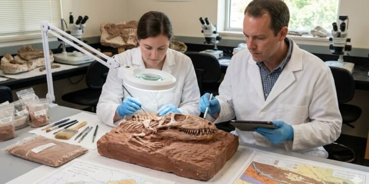 A importância deste fóssil reside na transição dos animais do ambiente aquático para o terrestre