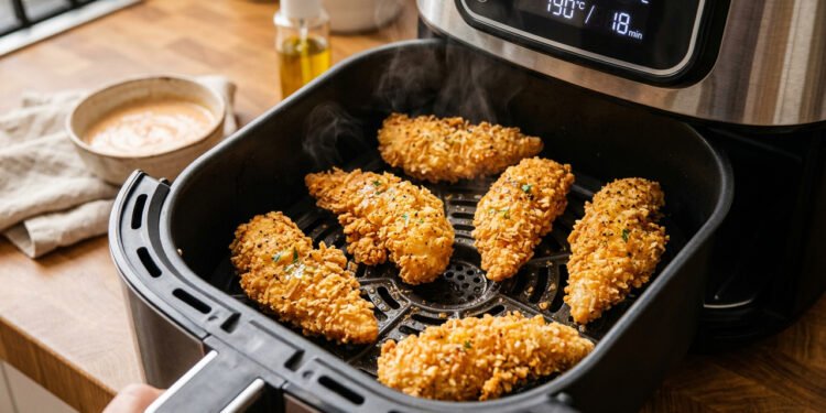 Frango crocante saudável na airfryer, depois que testei essa receita não faço de outro jeito