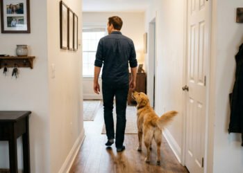 O significado de um cachorro seguir você pela casa, o que esse comportamento revela