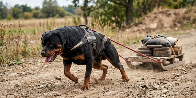 Originário da Alemanha, o Rottweiler é um gigante que carrega uma herança de cão de guarda e pastoreio de gado