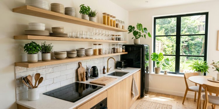 Fim do reinado dos armários aéreos: a nova tendência mais prática e elegante para cozinhas pequenas em 2026