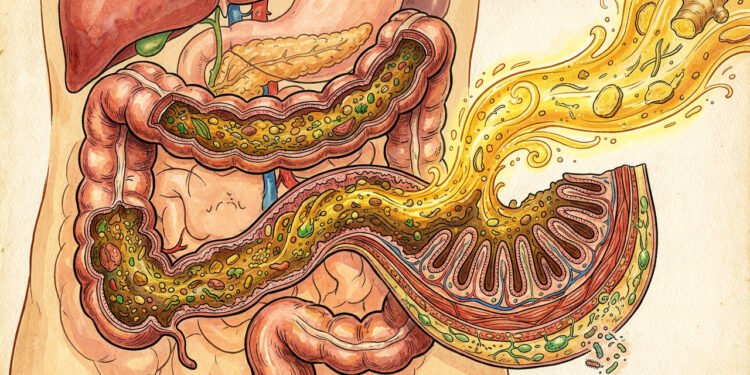 Qual é a bebida natural que pode ajudar a acalmar o intestino e reduzir desconfortos após as refeições
