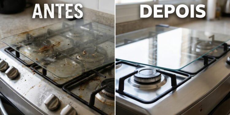 Sem desengordurante nem detergente caro: a forma mais eficiente de limpar gordura do fogão