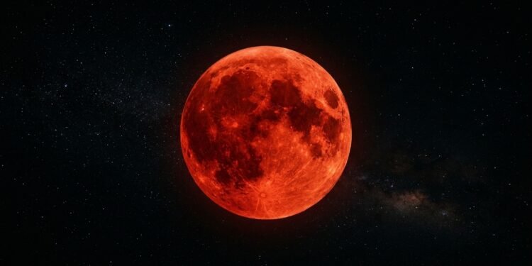 Por que a Lua fica vermelha durante um eclipse lunar e o que isso significa