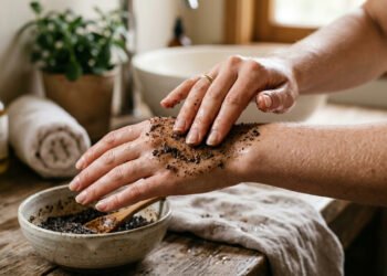 Misturar borra de café com açúcar e passar nas mãos, por que recomendam
