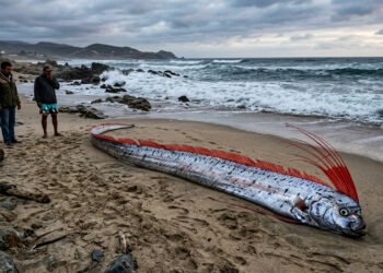 Criatura rara das profundezas aparece em praia mexicana, entenda por que ela é associada a desastres naturais