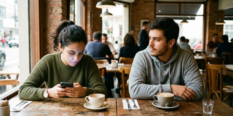 O que significa quando a pessoa mexe no celular enquanto conversa com você