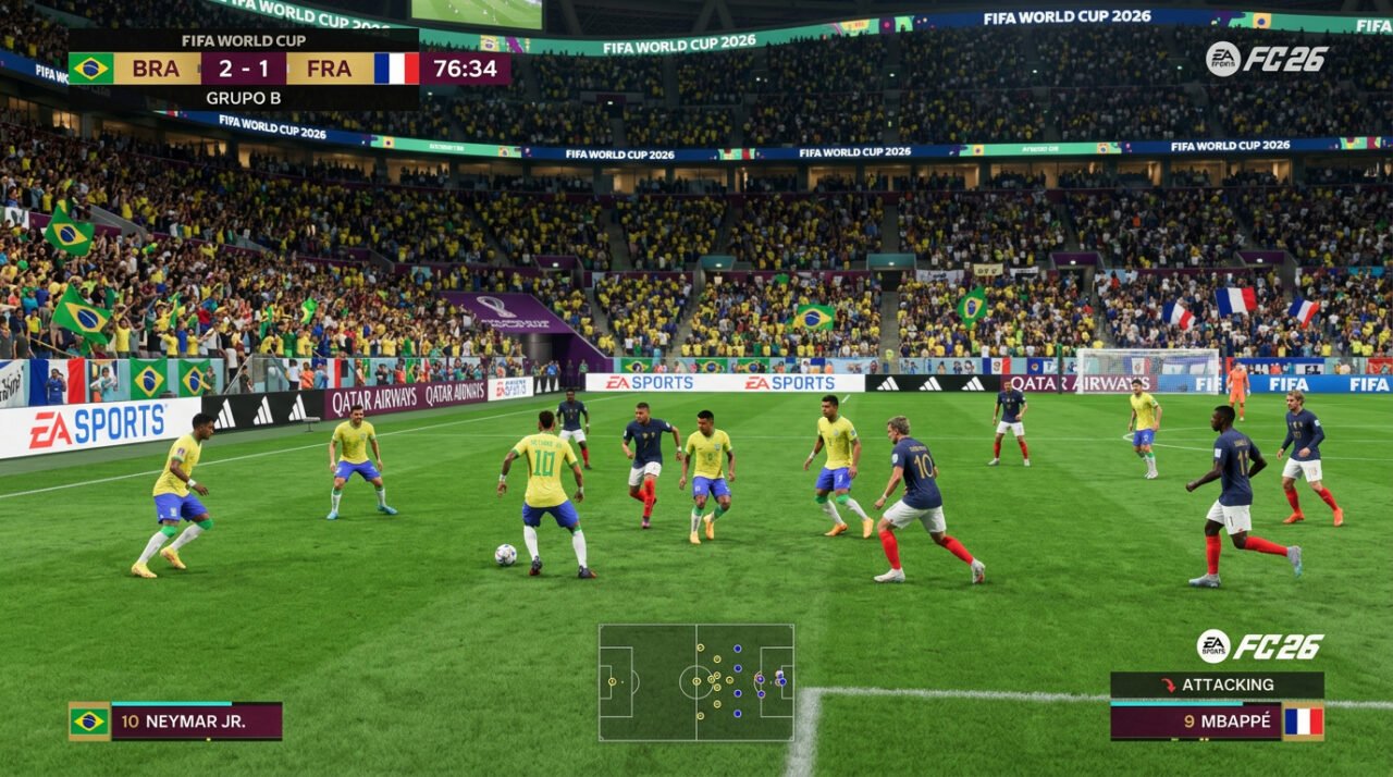 Famoso videogame de futebol revela o campeão inédito da Copa do Mundo 2026 em simulação