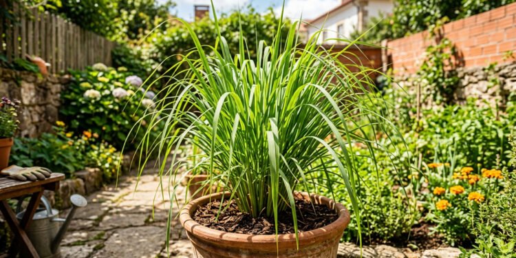 A planta do interior para chás naturais que cresce sob sol pleno e é usada há gerações
