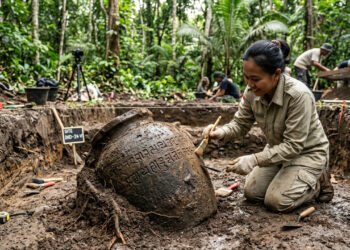 Objeto misterioso do século XII surge na Indonésia e intriga arqueólogos sobre civilizações esquecidas