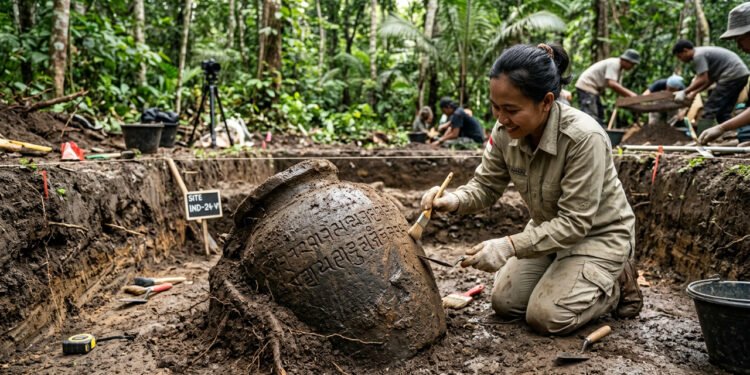 Objeto misterioso do século XII surge na Indonésia e intriga arqueólogos sobre civilizações esquecidas