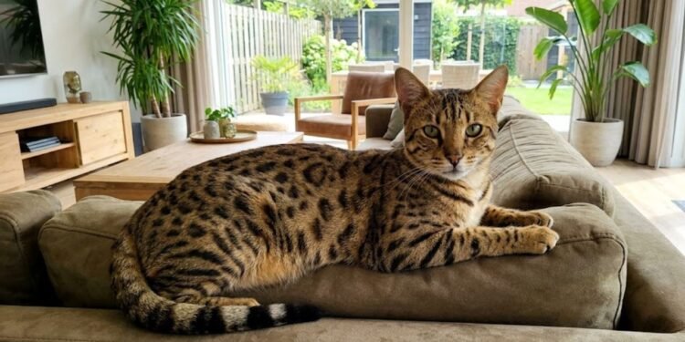 A raça Ashera é um híbrido complexo que resulta do cruzamento planejado entre o serval africano, o gato-leopardo asiático