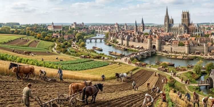 A vida no campo passou por transformações radicais com a introdução do sistema de rotação trienal de culturas