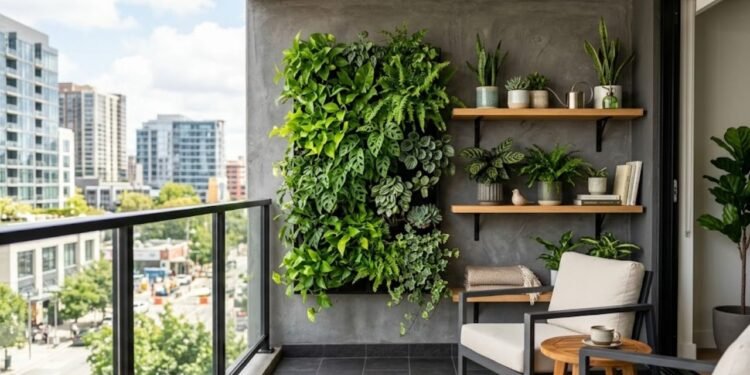 A implementação de um jardim vertical é a solução definitiva para quem possui pouco espaço