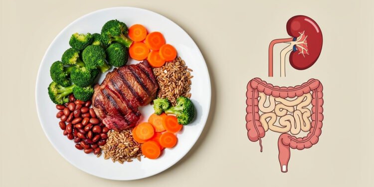 O que a carne vermelha faz nos rins e no intestino