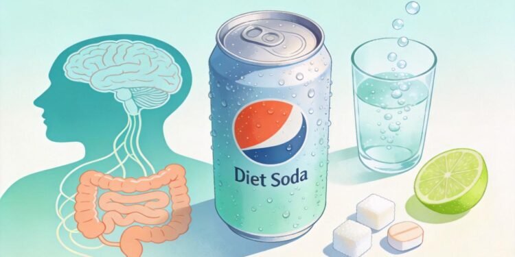 O que o consumo diário de refrigerante diet faz no cérebro e na flora intestinal a longo prazo