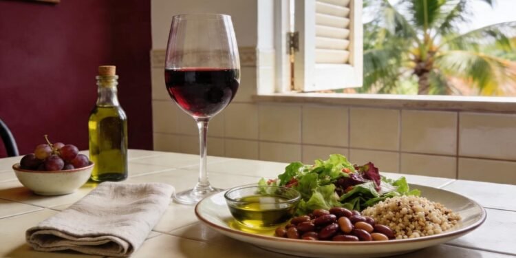 O que o vinho tinto faz realmente no intestino e na saúde cardiovascular