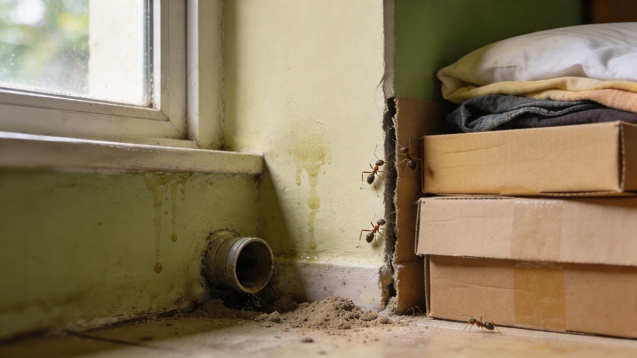 Umidade, frestas e papelão ajudam a explicar a infestação doméstica.