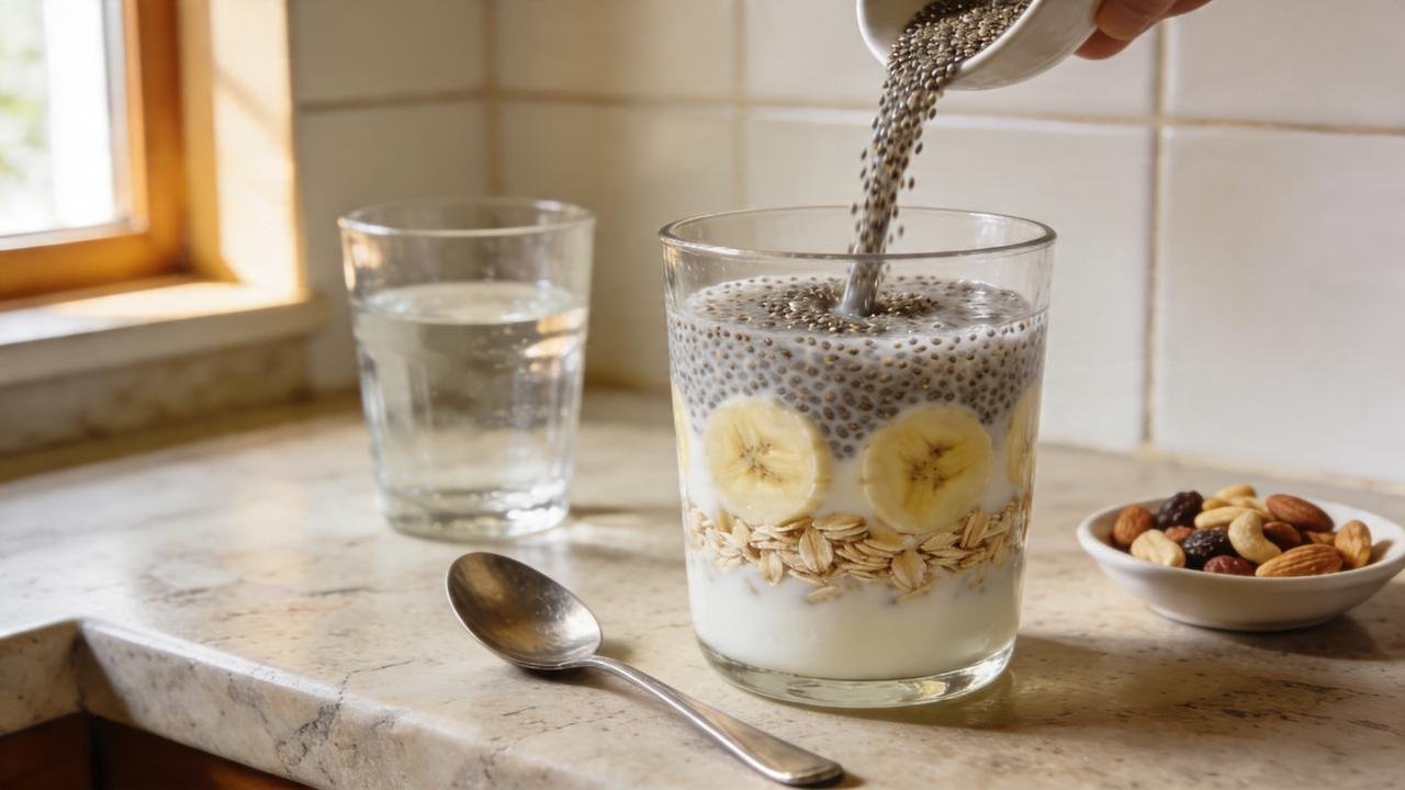 Hidratar a chia melhora a textura e favorece o consumo diário.