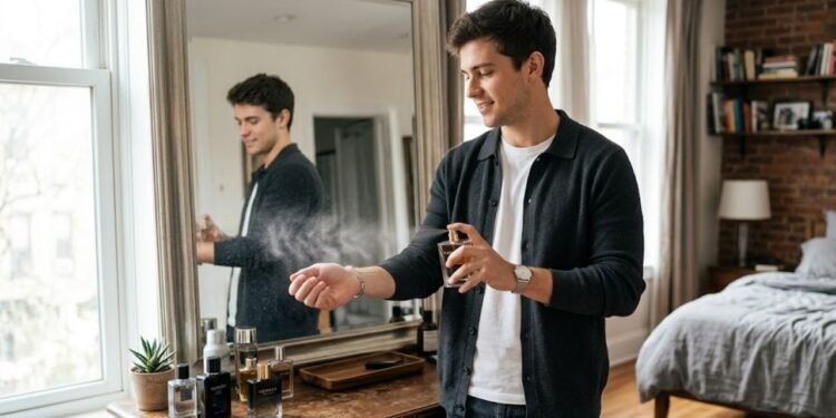 Investir em um perfume masculino versátil exige atenção às notas de fundo, como o âmbar e o patchouli,