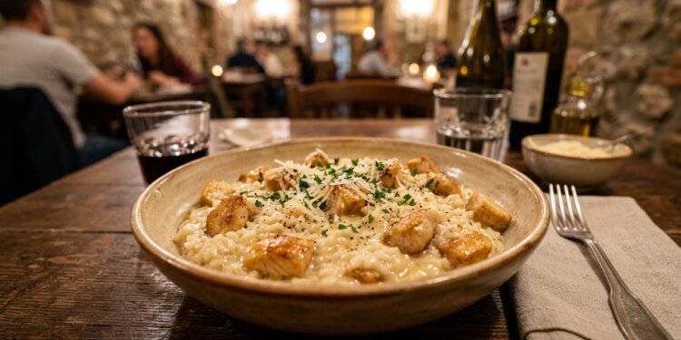 Como fazer risoto de frango cremoso e acertar o ponto do caldo em casa