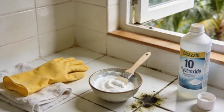 Sem água sanitária: a mistura caseira mais poderosa para remover mofo escuro de paredes e armários de vez