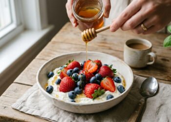 A mistura de iogurte com frutas vermelhas que ajuda a fortalecer a imunidade e proteger o organismo no dia a dia