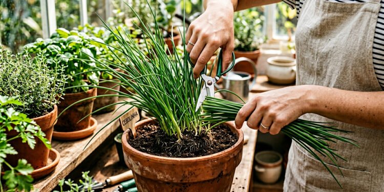 O truque que faz a cebolinha crescer de novo sem parar em casa