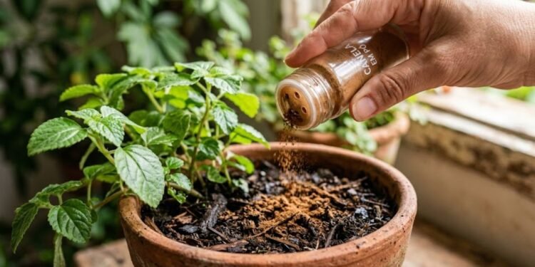 Canela na terra