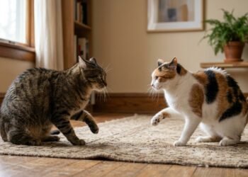 O motivo silencioso que faz alguns gatos brigarem dentro de casa sem se machucar