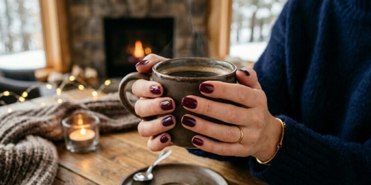 Unhas de inverno ganham tons de vinho, café e ameixa entre as escolhas mais elegantes de 2026