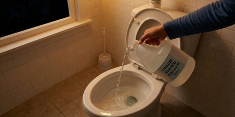 Jogar vinagre no vaso sanitário à noite: por que muita gente faz isso uma vez por semana e para que serve