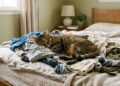 O motivo de tantos gatos dormirem em cima de roupas, mochilas e objetos que acabaram de ser usados