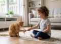 Crianças que vivem com gatos costumam desenvolver mais paciência e sensibilidade