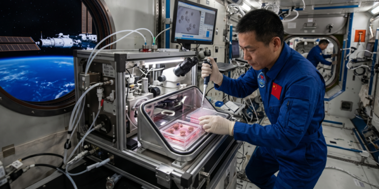 A China enviou à sua estação espacial estruturas cultivadas com células-tronco que imitam os primeiros embriões humanos, no primeiro experimento do tipo em órbita, para investigar se a reprodução humana além da Terra é possível