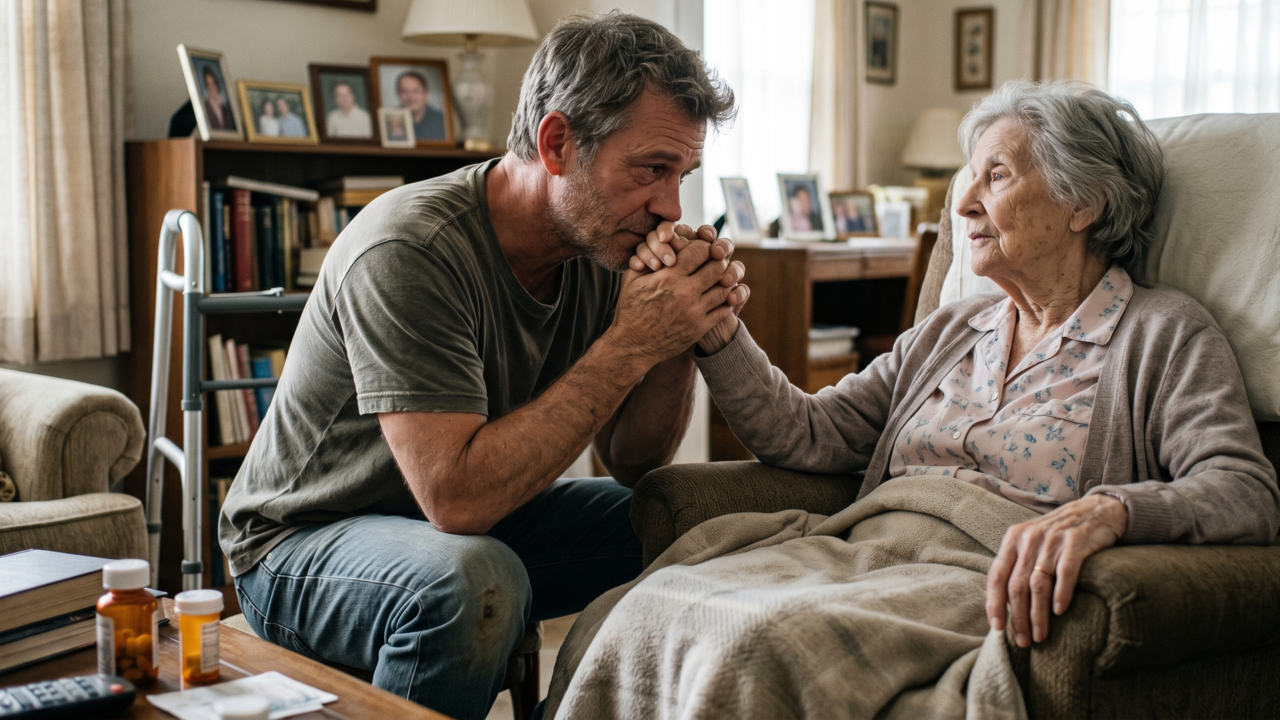 A psicologia explica que o mais difícil em ver seus pais envelhecerem não é ajudá-los fisicamente, é carregar sozinho o peso emocional de parecer forte o tempo todo