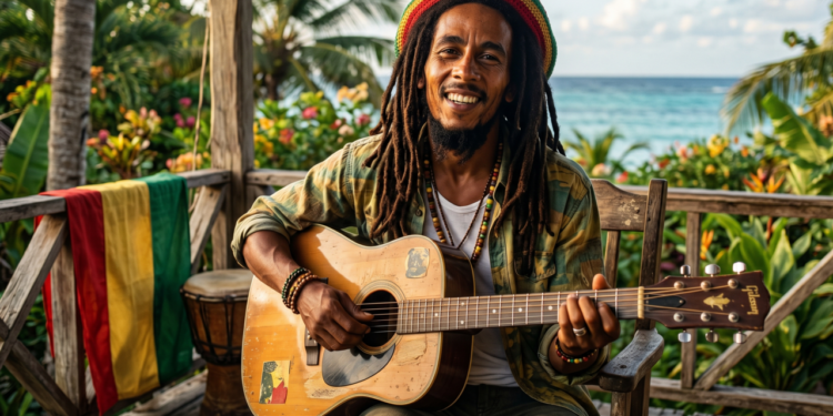 Frase do dia de Bob Marley, ícone do reggae jamaicano: “Ame a vida que você vive. Viva a vida que você ama”