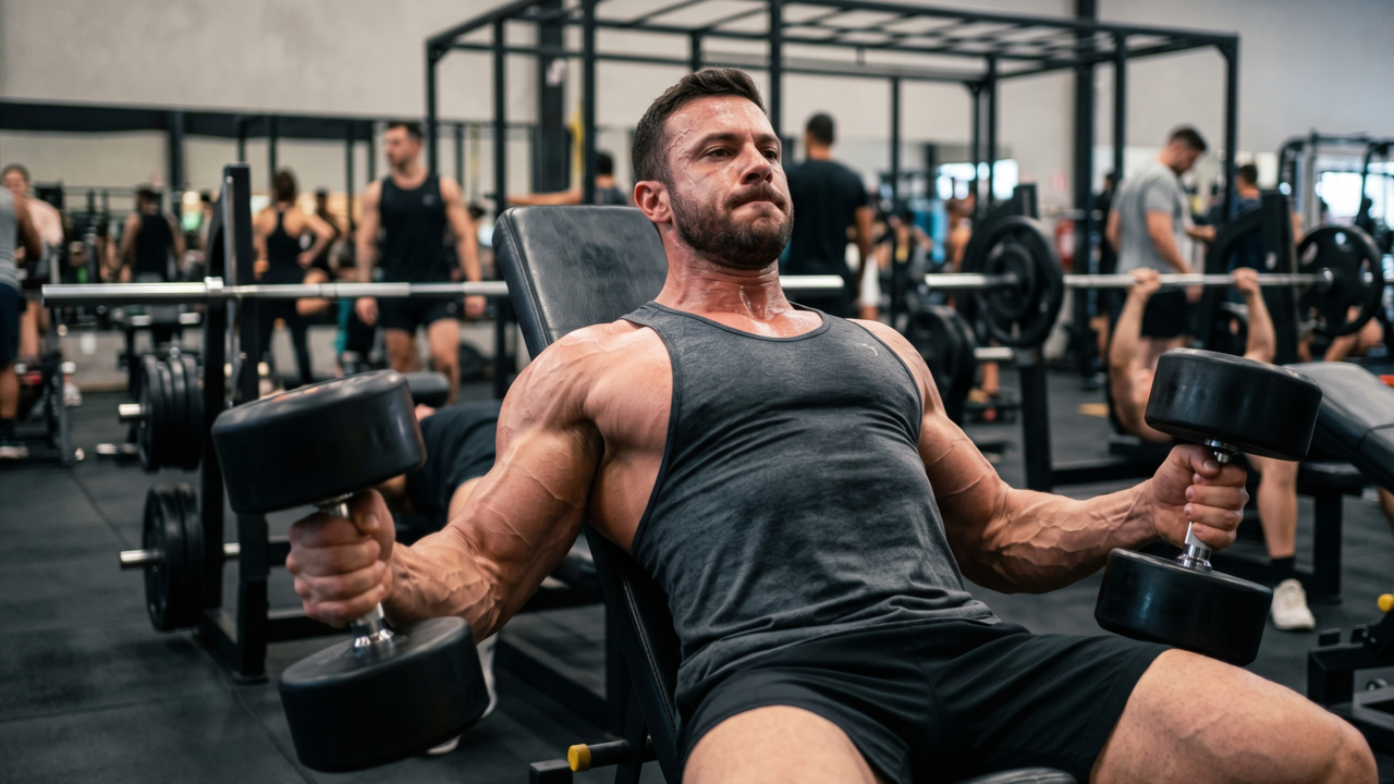Pessoas que treinam peito com amplitude completa tendem a ter melhores resultados de força e definição ao longo do tempo