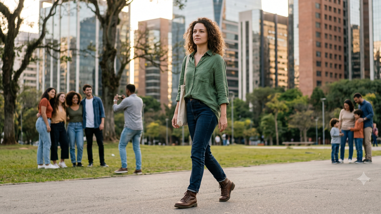 A liberdade de não precisar explicar sua vida para impressionar ninguém