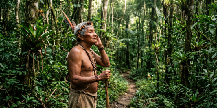Sabedoria indígena do dia: "quem escuta a mata em silêncio aprende a reconhecer o caminho antes que o medo fale mais alto."