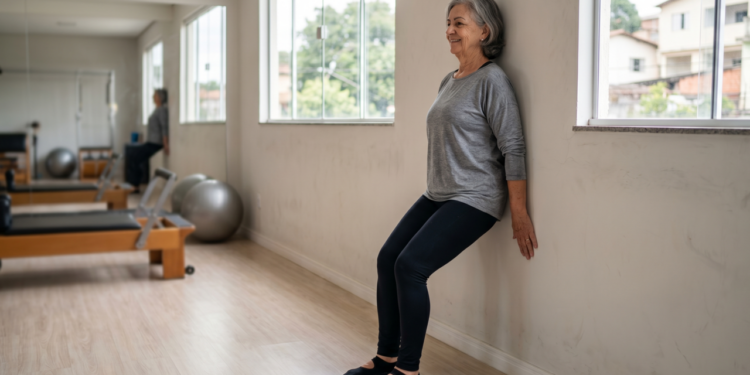 Instrutores de Pilates revelam: o movimento na parede que ajuda mulheres 60+ a melhorar a postura e reduzir a sensação de barriga caída