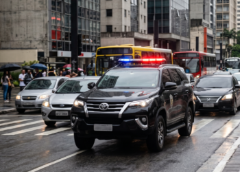 O que significa o giroflex ligado em carro oficial