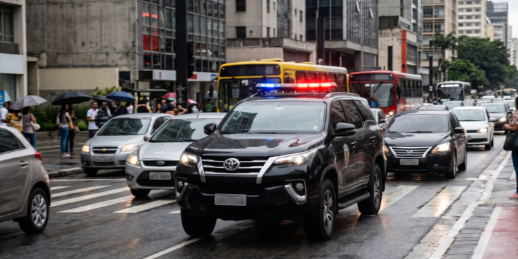O que significa o giroflex ligado em carro oficial