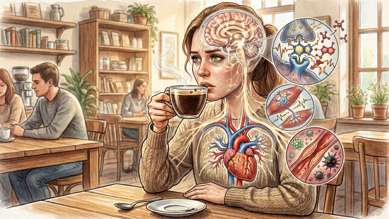 O que o consumo de café faz no cérebro e na saúde do coração