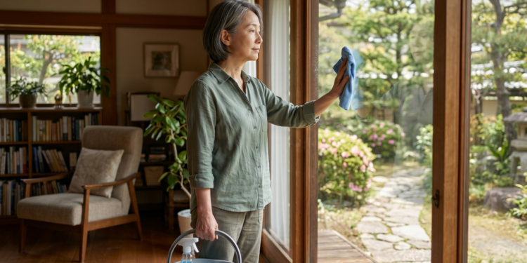 Provérbio japonês do dia: "a visão começa a mudar quando você para de limpar apenas a janela e olha também para o vidro por dentro"