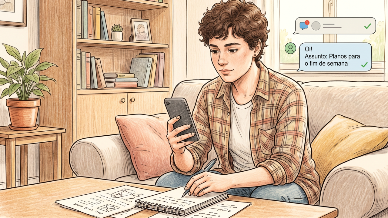 A psicologia diz que quem se assusta quando recebe uma mensagem simples dizendo “precisamos conversar” não está exagerando. Pode ter aprendido a associar aviso neutro com ameaça emocional
