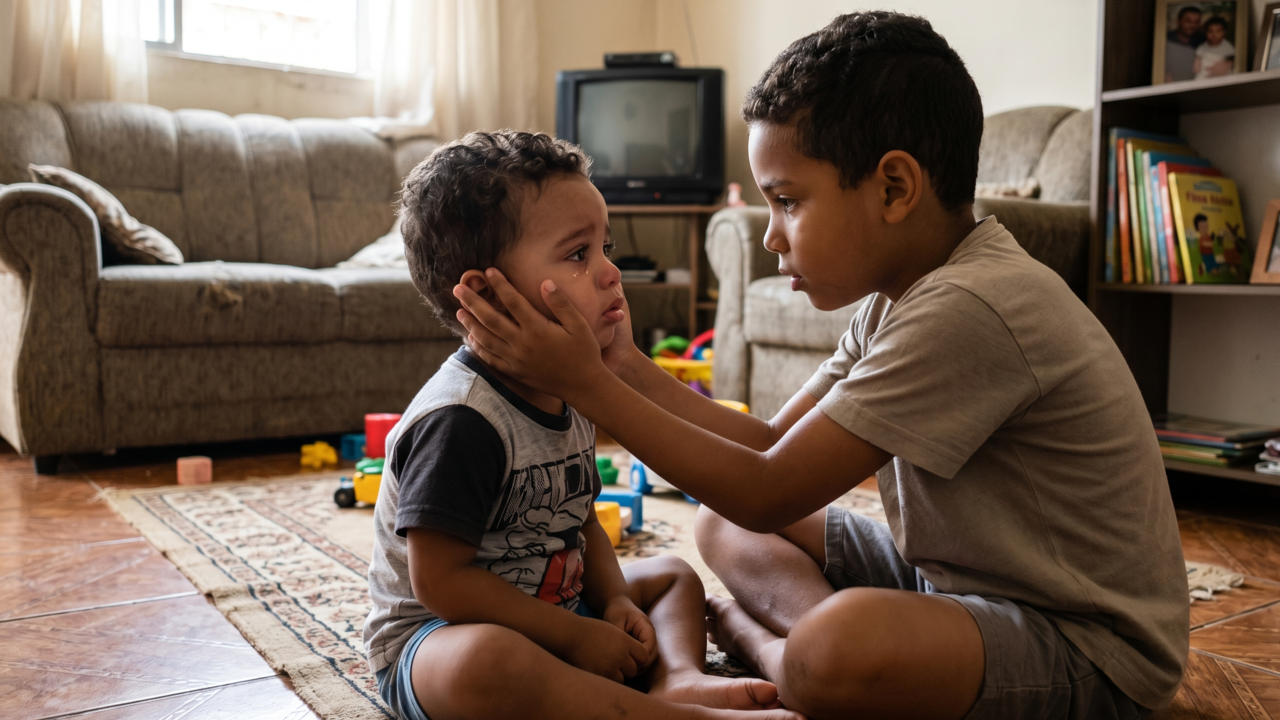 A psicologia mostra que crianças que ajudavam a cuidar de irmãos mais novos estavam desenvolvendo o que hoje é chamado de empatia avançada