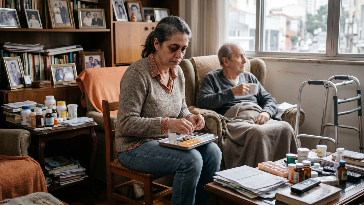 A psicologia sugere que os filhos adultos que mais se sobrecarregam com os pais idosos nem sempre são os mais próximos deles