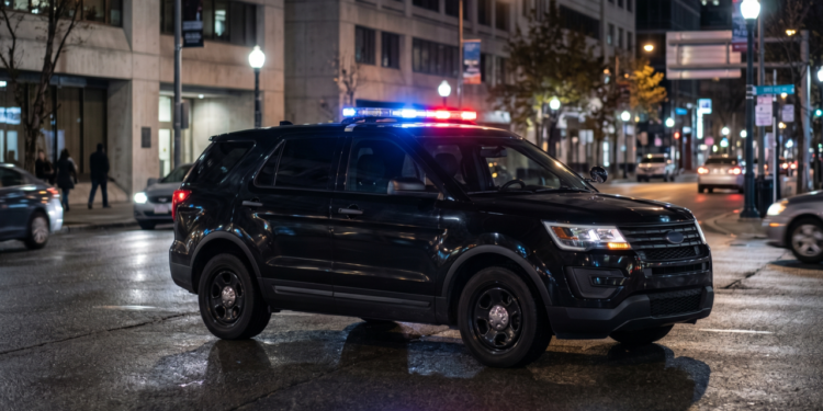 O que significa a luz azul e vermelha do carro da polícia